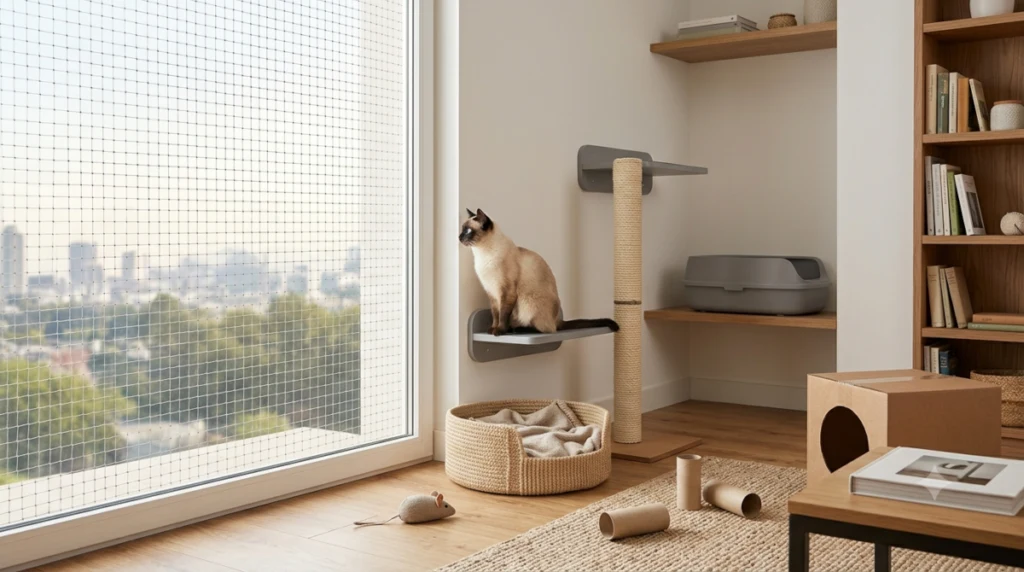 Como proteger janelas e sacadas para gatos