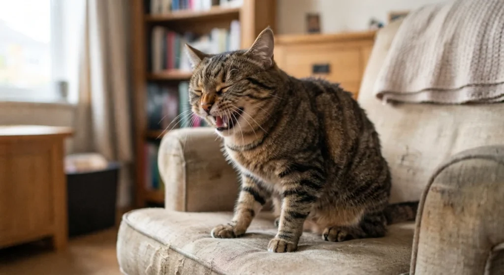 Gato espirrando muito: o que pode ser e quando se preocupar